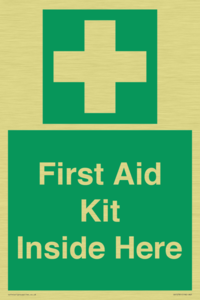 First Aid Kit Inside Here